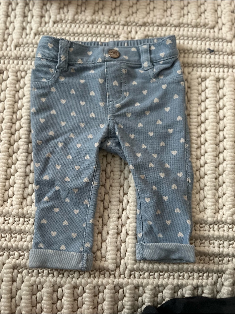 Old Navy Blue Heart-Print Baby Jeans